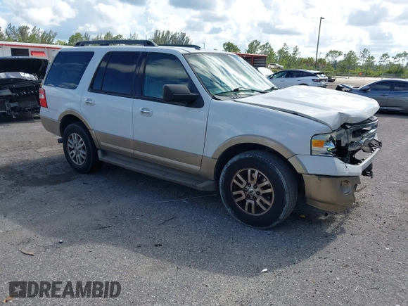 2014 Ford Expedition King Ranch with VIN 1FMJU1J50EEF14445, listed as a IAAI auction lot 42571073 with 125,174 mi miles and . Bid and sale history available at DreamBid. Image 1.
