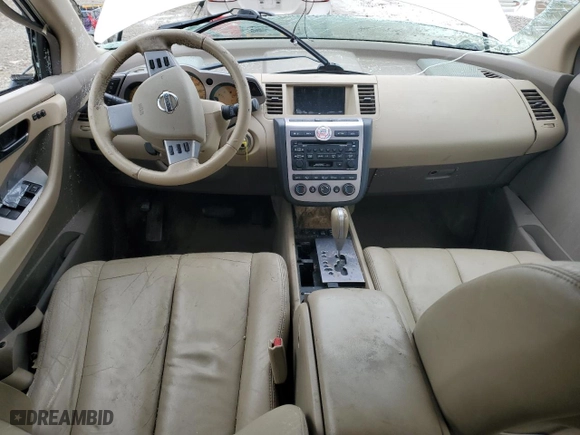 2005 Nissan Murano SL with VIN JN8AZ08W15W439798, listed as a Copart auction lot 46899525 with 0 mi miles and Salvage Title. Bid and sale history available at carsss.com. Image 8.