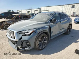 2023 Infiniti QX55 Essential with VIN 3PCAJ5KR7PF115801, listed as a Copart auction lot 48734335 with 20,898 mi miles and Salvage title. Bid and sale history available at DreamBid. Image 1.