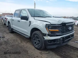 2024 Ford F-150 STX with VIN 1FTEW2LP1RFC11484, listed as a IAAI auction lot 41661056 with 2,128 mi miles and . Bid and sale history available at carsss.com. Image 1.