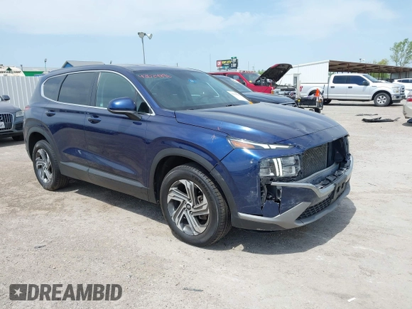 2021 Hyundai Santa Fe SE with VIN 5NMS14AJ2MH339403, listed as a IAAI auction lot 42024896 with 91,734 mi miles and . Bid and sale history available at DreamBid. Image 1.