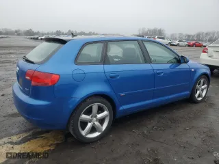 2008 Audi A3 with VIN WAUHF78P78A165574, listed as a Copart auction lot 84257064 with 127,282 mi miles and Salvage Title. Bid and sale history available at carsss.com. Image 3.