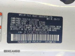 2014 Subaru BRZ Limited with VIN JF1ZCAC15E9601812, listed as a IAAI auction lot 41327335 with 97,406 mi miles. Bid and sale history available at carsss.com. Image 9.