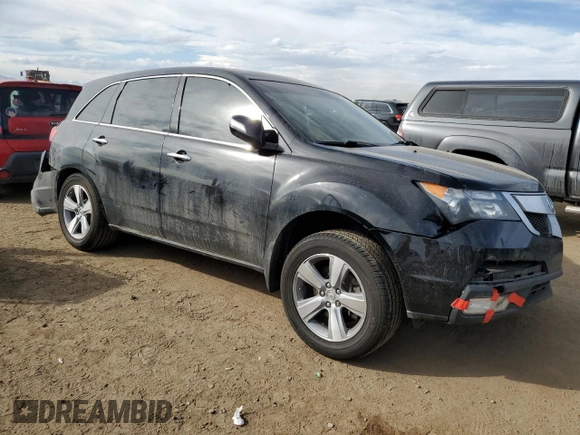 2011 Acura MDX with VIN 2HNYD2H2XBH549349, listed as a Copart auction lot 49233065 with 128,448 mi miles and Salvage Title. Bid and sale history available at carsss.com. Image 4.