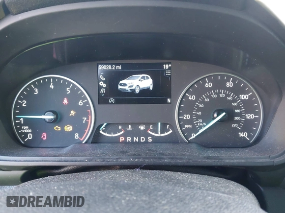 2021 Ford EcoSport SE with VIN MAJ3S2GE4MC439796, listed as a IAAI auction lot 41238032 with 59,028 mi miles and . Bid and sale history available at DreamBid. Image 7.