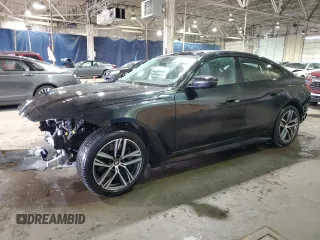 2022 BMW 4 Series 430i with VIN WBA63AV03NFM21471, listed as a Copart auction lot 43529705 with 35,891 mi miles and Salvage title. Bid and sale history available at DreamBid. Image 1.