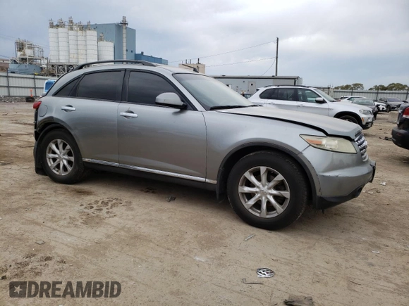 2006 Infiniti FX35 with VIN JNRAS08U96X100622, listed as a Copart auction lot 76972524 with 212,591 mi miles and Salvage Title. Bid and sale history available at carsss.com. Image 4.