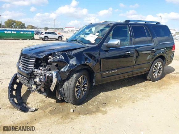 2016 Lincoln Navigator Select with VIN 5LMJJ2HT3GEL00651, listed as a IAAI auction lot 40644126 with 127,821 mi miles. Bid and sale history available at carsss.com. Image 2.