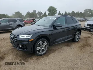 2020 Audi Q5 Premium Plus with VIN WA1BNAFY4L2065613, listed as a Copart auction lot 60804035 with 52,698 mi miles and Salvage title. Bid and sale history available at DreamBid. Image 1.