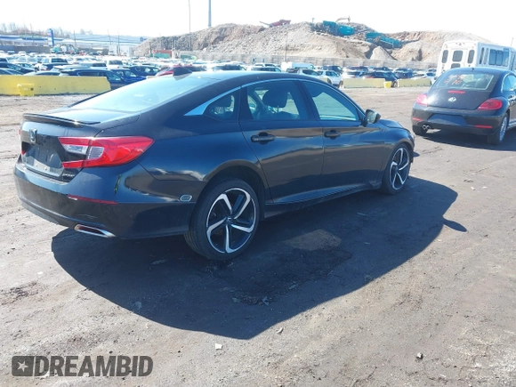 2019 Honda Accord Sedan Sport 1.5T with VIN 1HGCV1F36KA142258, listed as a IAAI auction lot 41811980 with 91,424 mi miles. Bid and sale history available at carsss.com. Image 4.
