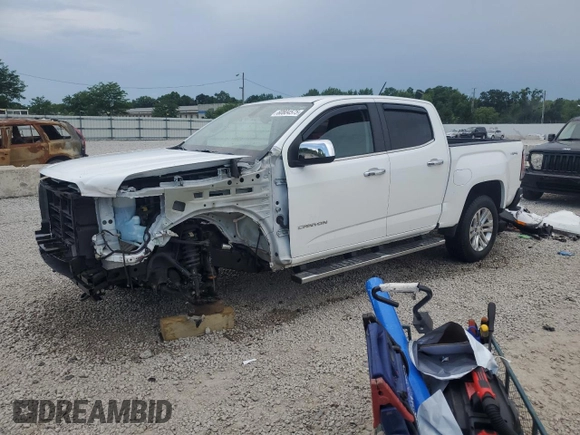 2019 GMC Canyon 4WD SLT with VIN 1GTG6DEN8K1274729, listed as a Copart auction lot 60804575 with 107,382 mi miles and Salvage title. Bid and sale history available at DreamBid. Image 1.