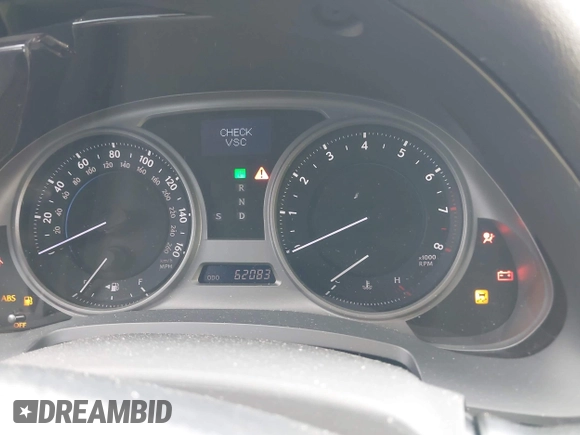 2007 Lexus IS 250 with VIN JTHBK262572025304, listed as a IAAI auction lot 42354763 with 62,083 mi miles and . Bid and sale history available at DreamBid. Image 7.