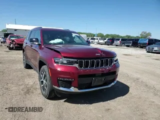 2024 Jeep Grand Cherokee Limited with VIN 1C4RJKBG3R8916325, listed as a Copart auction lot 55571865 with 35,657 mi miles and Salvage title. Bid and sale history available at DreamBid. Image 14.