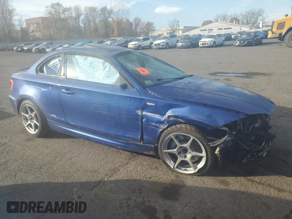 2012 BMW 1 Series 135i with VIN WBAUC9C51CVM12257, listed as a Copart auction lot 78604644 with Not provided miles and Salvage title. Bid and sale history available at DreamBid. Image 4.