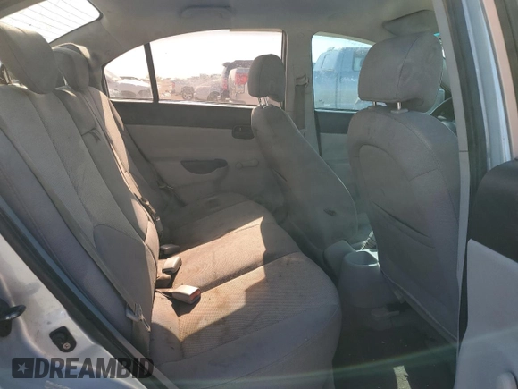 2007 Hyundai Accent GLS with VIN KMHCN46C57U120852, listed as a Copart auction lot 51814645 with 201,528 mi miles and Salvage Title. Bid and sale history available at carsss.com. Image 10.