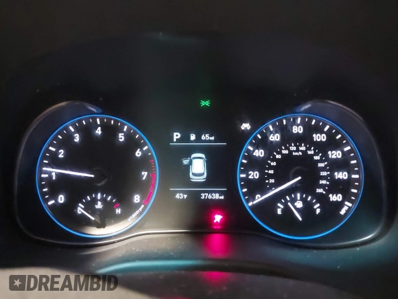 2021 Hyundai Kona SEL with VIN KM8K2CAA3MU661821, listed as a IAAI auction lot 41325067 with 37,638 mi miles. Bid and sale history available at carsss.com. Image 7.
