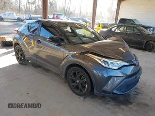 2021 Toyota C-HR LE with VIN JTNKHMBX2M1104388, listed as a IAAI auction lot 41397717 with 44,438 mi miles. Bid and sale history available at carsss.com. Image 1.