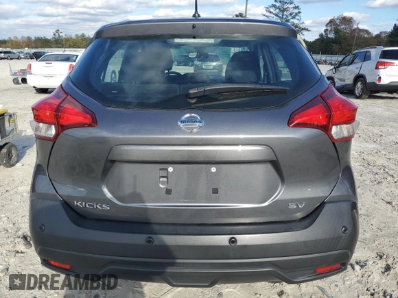2020 Nissan Kicks SV with VIN 3N1CP5CV9LL535206, listed as a Copart auction lot 82087204 with 61,088 mi miles and Salvage Title. Bid and sale history available at carsss.com. Image 6.