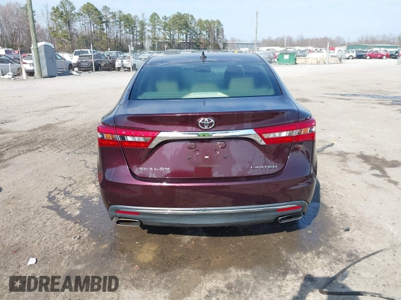 2018 Toyota Avalon XLE with VIN 4T1BK1EBXJU289431, listed as a IAAI auction lot 41782608 with 108,894 mi miles. Bid and sale history available at carsss.com. Image 16.