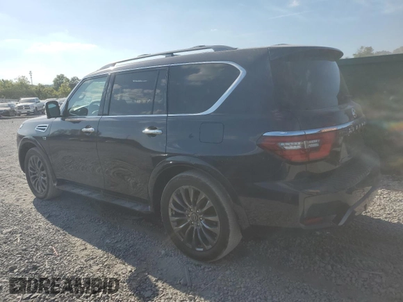 2021 Nissan Armada Platinum with VIN JN8AY2DA0M9373265, listed as a Copart auction lot 68689664 with 57,044 mi miles and Salvage Title. Bid and sale history available at carsss.com. Image 2.