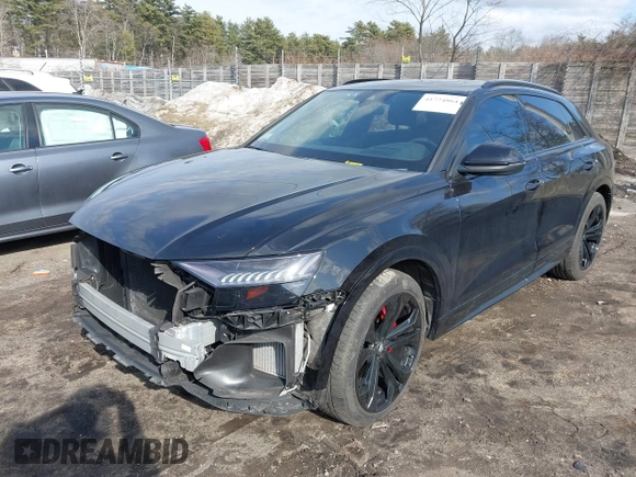 2019 Audi Q8 Prestige z VIN WA1CVAF16KD023972, wystawiony jako IAAI lot #41774864 z przebiegiem 85 314 mil mil oraz . Historia ofert i sprzedaży dostępna na DreamBid. Obrazek 2.