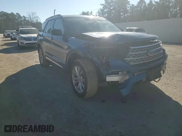 2023 Ford Explorer Limited with VIN 1FMSK8FH5PGA57662, listed as a Copart auction lot 45501215 with 58,271 mi miles and Salvage Title. Bid and sale history available at carsss.com. Image 12.