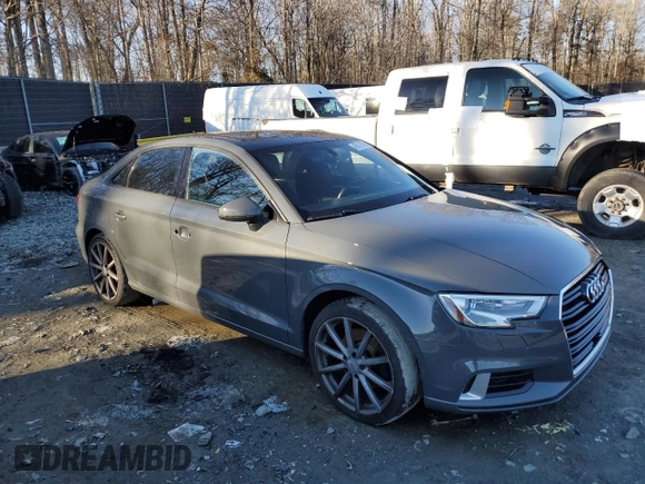 2017 Audi A3 Sedan Premium with VIN WAUAUGFF1H1060885, listed as a Copart auction lot 45516145 with 64,494 mi miles and Salvage Title. Bid and sale history available at carsss.com. Image 4.