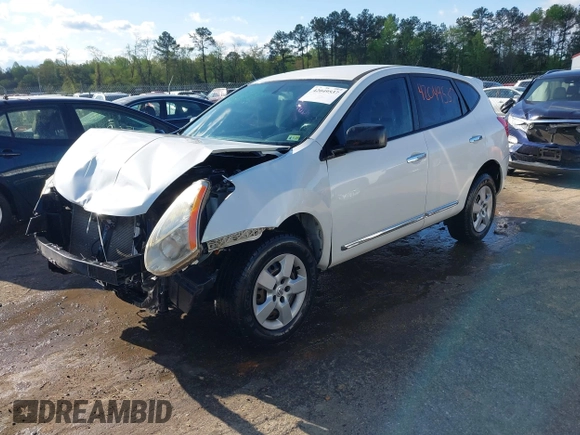 2013 Nissan Rogue S with VIN JN8AS5MTXDW043350, listed as a IAAI auction lot 42049537 with 84,573 mi miles. Bid and sale history available at carsss.com. Image 2.