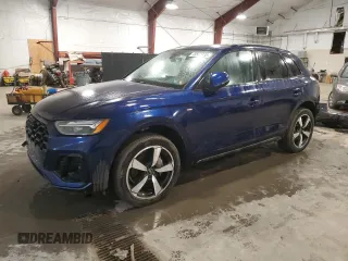 2022 Audi Q5 S line Premium Plus with VIN WA1EAAFY6N2114550, listed as a Copart auction lot 48543435 with 21,874 mi miles and Salvage Title. Bid and sale history available at carsss.com. Image 1.