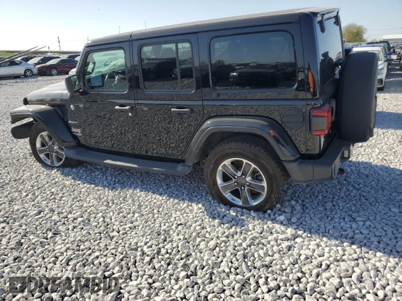 2018 Jeep Wrangler Unlimited Sahara with VIN 1C4HJXEN1JW222834, listed as a Copart auction lot 51837705 with 70,713 mi miles and Salvage title. Bid and sale history available at DreamBid. Image 2.
