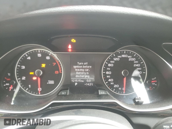 2015 Audi A4 Komfort с VIN WAUBFCFL1FN041546, выставлен на аукционе Copart как лот 55554683 с пробегом 121 515 миль миль и . История ставок и продаж доступна на DreamBid. Изображение 9.