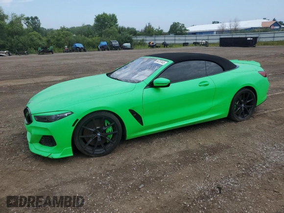 2020 BMW 8 Series z VIN WBAFY4C03LCE17539, wystawiony jako Copart lot #64737445 z przebiegiem 24 919 mil mil oraz Szkoda całkowita • Salvage title. Historia ofert i sprzedaży dostępna na DreamBid. Obrazek 1.