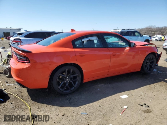 2020 Dodge Charger SXT with VIN 2C3CDXBG2LH200192, listed as a Copart auction lot 52321355 with 54,104 mi miles and Salvage Title. Bid and sale history available at carsss.com. Image 3.