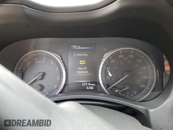 2021 Infiniti Q60 Luxe with VIN JN1EV7KL4MM470492, listed as a Copart auction lot 69246014 with 23,719 mi miles and Salvage title. Bid and sale history available at DreamBid. Image 9.