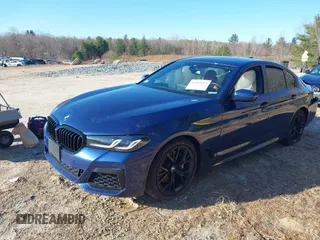 2021 BMW 5 Series 530i xDrive with VIN WBA13BJ02MWW98133, listed as a IAAI auction lot 41853619 with Not Provided miles and . Bid and sale history available at carsss.com. Image 2.