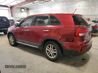 2014 Kia Sorento LX with VIN 5XYKT3A65EG487427, listed as a Copart auction lot 52041315 with 195,327 mi miles and Non Repairable. Bid and sale history available at carsss.com. Image 2.