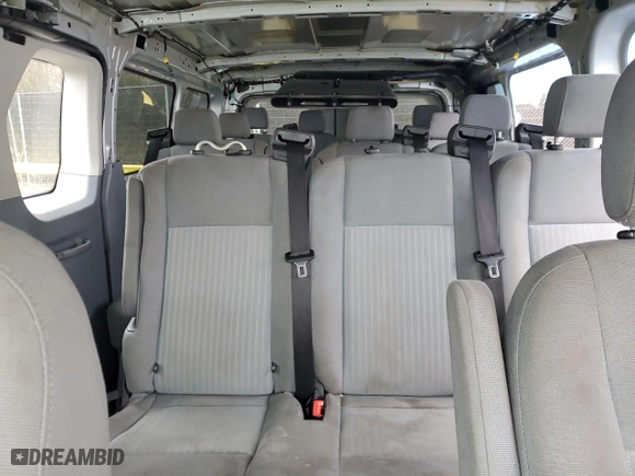 2016 Ford Transit Wagon XL with VIN 1FBZX2ZG8GKB05385, listed as a Copart auction lot 44406105 with 0 mi miles and Salvage Title. Bid and sale history available at carsss.com. Image 10.
