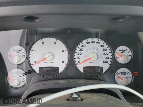 2005 Dodge 2500 SLT z VIN 3D7KS28C75G805466, wystawiony jako Copart lot #42872375 z przebiegiem 102 203 mil mil oraz Szkoda całkowita • Salvage title. Historia ofert i sprzedaży dostępna na DreamBid. Obrazek 9.