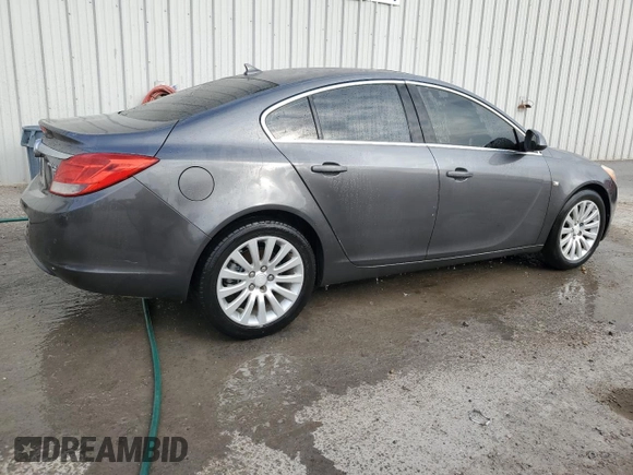 2011 Buick Regal CXL RL6 with VIN W04GU5GC6B1010104, listed as a Copart auction lot 47665605 with 166,820 mi miles and Clean Title. Bid and sale history available at carsss.com. Image 3.