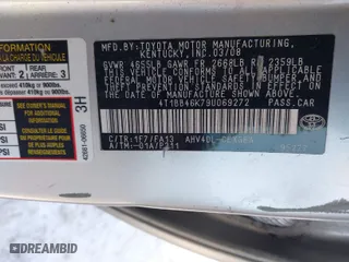 2009 Toyota Camry Hybrid with VIN 4T1BB46K79U069272, listed as a IAAI auction lot 41343288 with 1 mi miles. Bid and sale history available at carsss.com. Image 9.