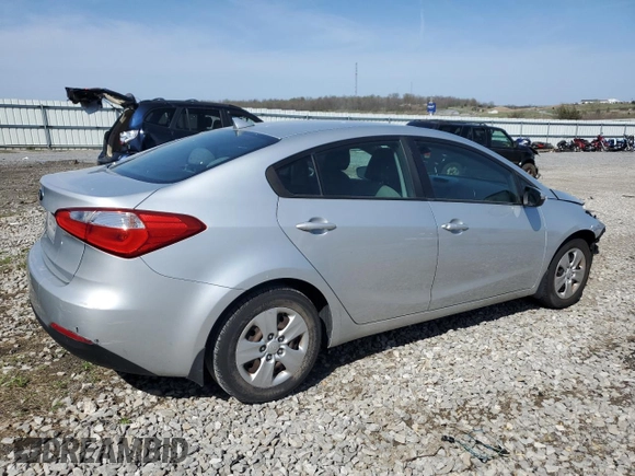 2015 Kia Forte LX with VIN KNAFK4A68F5336244, listed as a Copart auction lot 50806315 with 176,482 mi miles and Salvage Title. Bid and sale history available at carsss.com. Image 3.