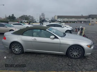 2005 BMW 6 Series 645Ci with VIN WBAEK73495B324371, listed as a IAAI auction lot 41496290 with 109,251 mi miles. Bid and sale history available at carsss.com. Image 13.