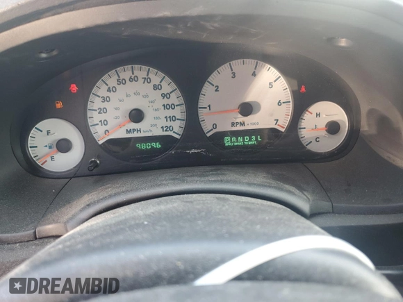 2005 Dodge Caravan SXT with VIN 1D4GP45R75B433581, listed as a Copart auction lot 66086095 with 98,096 mi miles and Salvage title. Bid and sale history available at DreamBid. Image 9.