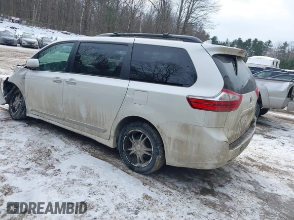 2018 Toyota Sienna XLE with VIN 5TDDZ3DC2JS191352, listed as a IAAI auction lot 41458248 with 143,664 mi miles. Bid and sale history available at carsss.com. Image 3.