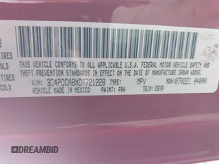 2013 Dodge Journey SE with VIN 3C4PDCABXDT721228, listed as a IAAI auction lot 41662172 with 311,815 mi miles. Bid and sale history available at carsss.com. Image 9.