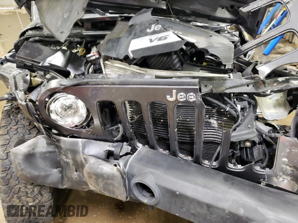 2017 Jeep Wrangler Unlimited Sahara with VIN 1C4BJWEG8HL593700, listed as a Copart auction lot 87053434 with 0 mi miles and Non Repairable. Bid and sale history available at carsss.com. Image 11.