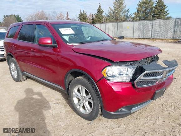 2013 Dodge Durango SXT with VIN 1C4RDJAG2DC582958, listed as a IAAI auction lot 41887490 with 80,176 mi miles. Bid and sale history available at carsss.com. Image 1.