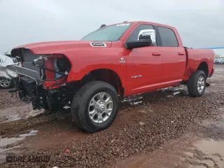 2024 Ram 2500 Laramie with VIN 3C6UR5FL8RG247188, listed as a Copart auction lot 48187185 with 7,067 mi miles and Salvage Title. Bid and sale history available at carsss.com. Image 1.