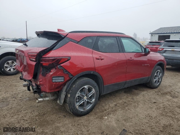 2024 Chevrolet Blazer LT with VIN 3GNKBHR43RS165920, listed as a Copart auction lot 51974995 with 11,871 mi miles and Salvage Title. Bid and sale history available at carsss.com. Image 3.