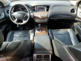 2013 Infiniti JX35 with VIN 5N1AL0MMXDC327840, listed as a Copart auction lot 76408594 with 0 mi miles and Salvage Title. Bid and sale history available at carsss.com. Image 8.